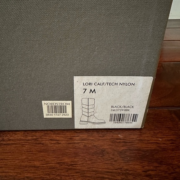 Aquatalia Lori Weatherproof Tech Nylon & Leather Boots - Picture 6 of 8